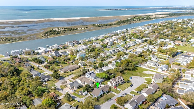 101 Beaufort Walk, Beaufort, NC 28516 - birds eye view of property with a residential view and a water view