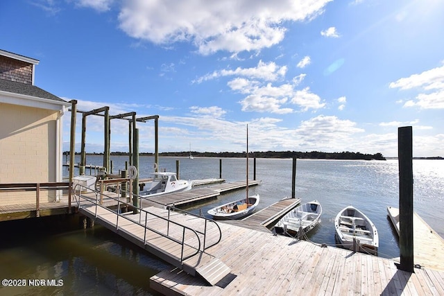 101 Beaufort Walk, Beaufort, NC 28516 - view of dock featuring a water view