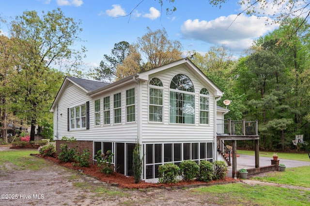 379 Greenbrier Rd, Tarboro, NC 27886 - view of property exterior featuring driveway and a deck