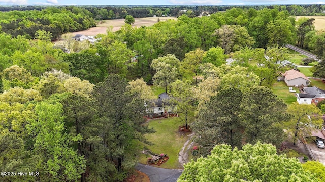 379 Greenbrier Rd, Tarboro, NC 27886 - drone / aerial view with a forest view