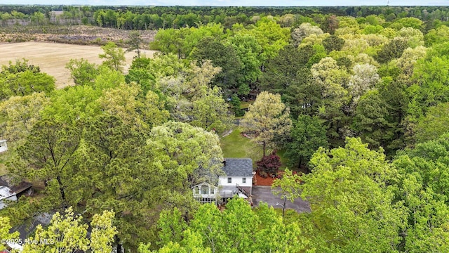 379 Greenbrier Rd, Tarboro, NC 27886 - bird's eye view with a forest view