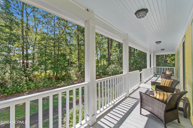 exterior space with covered porch
