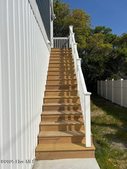 view of stairway