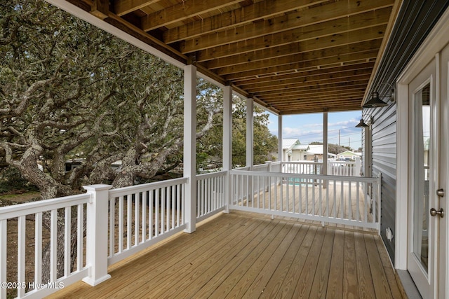 view of deck