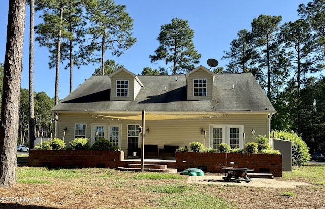 165 Laurel Oak Ln, Pinebluff, NC 28373 - back of property featuring crawl space, a shingled roof, and a patio