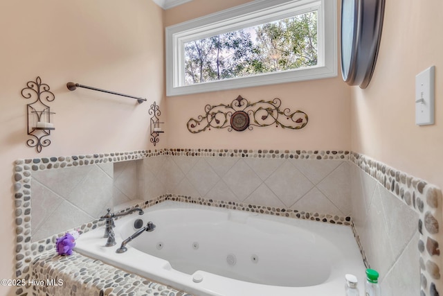 3400 Canmorre Ct, Fayetteville, NC 28306 - bathroom featuring a jetted tub