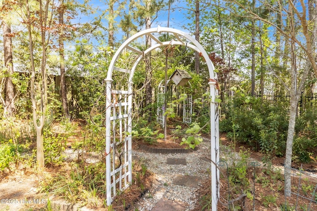 3400 Canmorre Ct, Fayetteville, NC 28306 - view of yard with fence and a gate