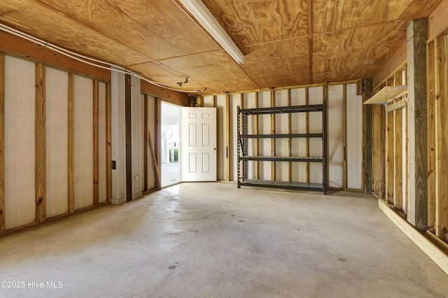 interior space featuring concrete floors