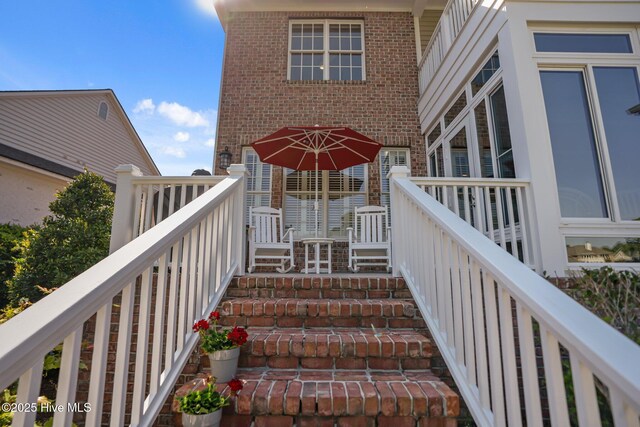 423 Black Diamond Dr, Wilmington, NC 28411 - property entrance with brick siding