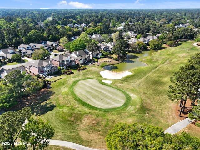 423 Black Diamond Dr, Wilmington, NC 28411 - drone / aerial view with a water view, a residential view, and view of golf course