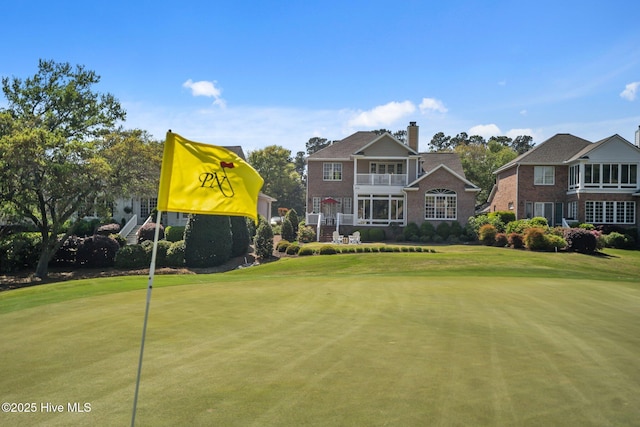 423 Black Diamond Dr, Wilmington, NC 28411 - view of property's community featuring a yard and view of golf course