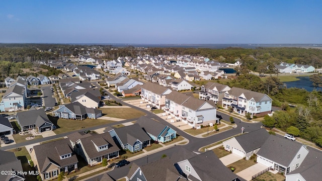 bird's eye view with a residential view