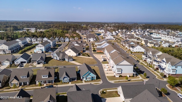 drone / aerial view with a residential view