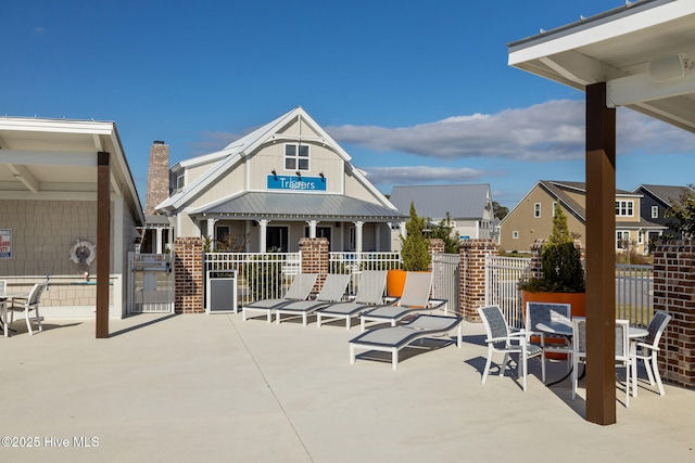 view of patio / terrace with fence