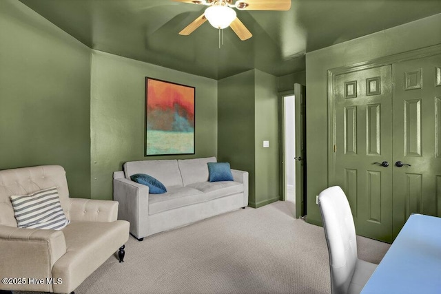 1957 Prestwick Ln, Wilmington, NC 28405 - office space featuring ceiling fan and carpet flooring