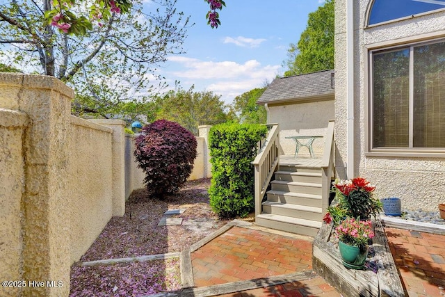 1957 Prestwick Ln, Wilmington, NC 28405 - view of yard with a wooden deck