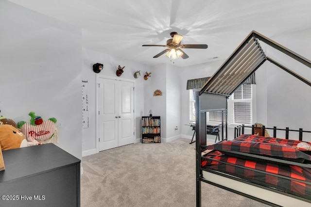 41 S Lamplighters Walk, Hampstead, NC 28443 - bedroom featuring carpet flooring, baseboards, and ceiling fan