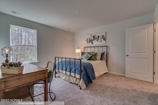 2012 Minnette Cir, New Bern, NC 28562 - bedroom with carpet flooring, baseboards, and visible vents