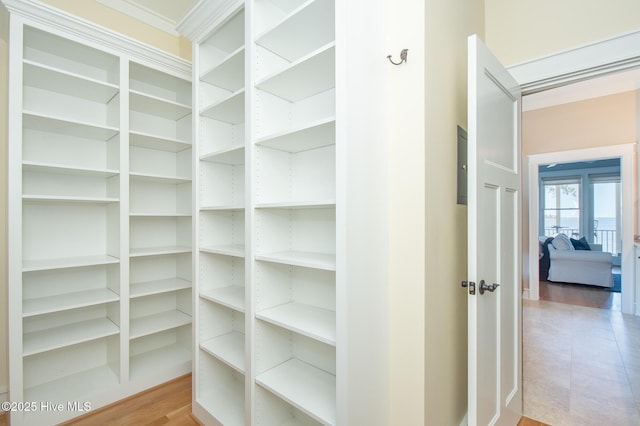 view of storage area