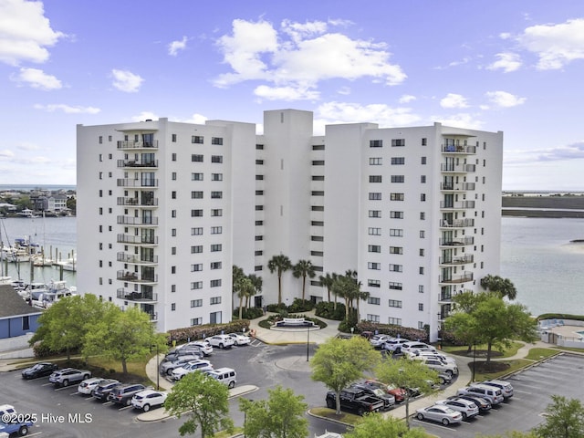 322 Causeway Dr Ste 1001, Wrightsville Beach, NC 28480 - view of property with a water view and uncovered parking