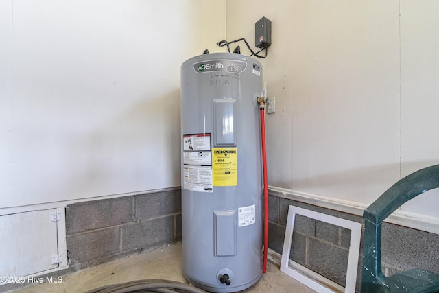 utilities featuring water heater