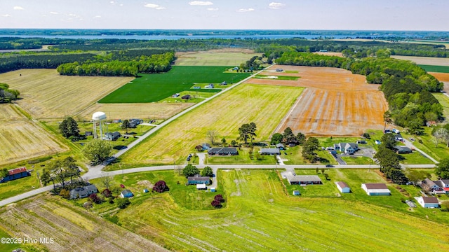 bird's eye view featuring a rural view