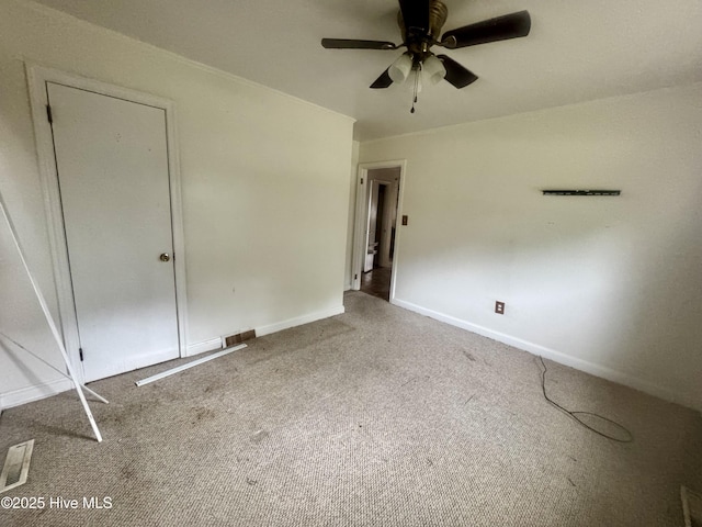 1505 Dover Fort Barnwell Rd, Dover, NC 28526 - carpeted spare room featuring ceiling fan and baseboards