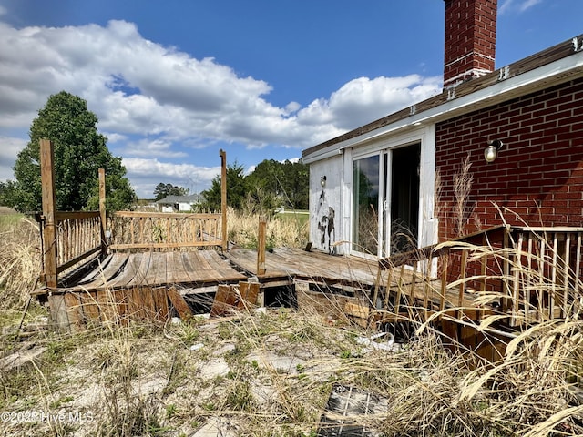 1505 Dover Fort Barnwell Rd, Dover, NC 28526 - view of wooden deck