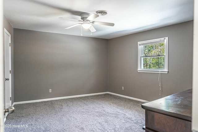 124 Shenandoah Rd E, West End, NC 27376 - carpeted empty room with ceiling fan and baseboards