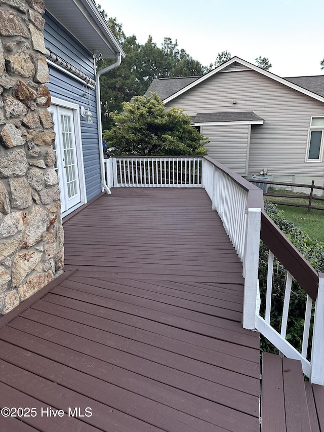 124 Shenandoah Rd E, West End, NC 27376 - view of wooden deck