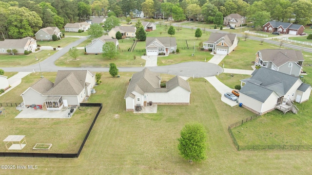birds eye view of property featuring a residential view
