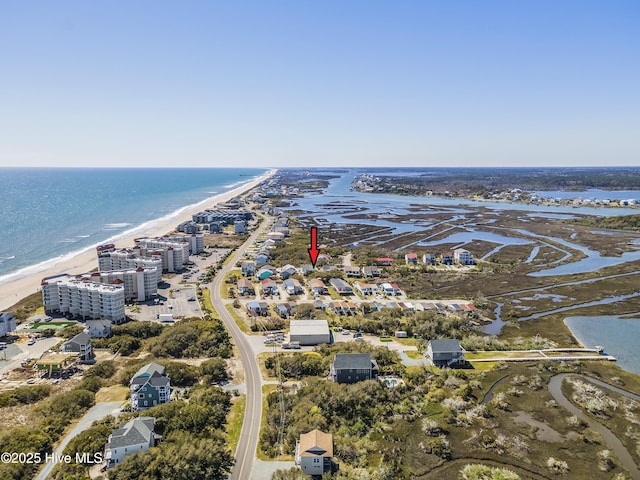 231 Sand Piper Dr, North Topsail Beach, NC 28460 - drone / aerial view of unending shoreline