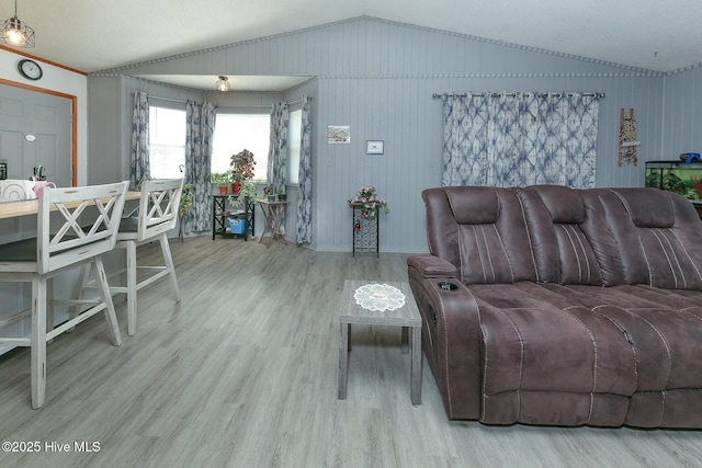 105 Blue Heron Rd, Shiloh, NC 27974 - living area featuring lofted ceiling and wood finished floors