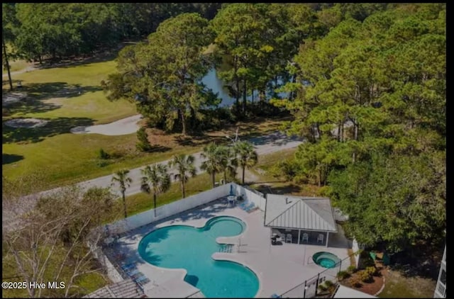10172 Beach Dr SW Unit 2303, Calabash, NC 28467 - aerial view of a pool