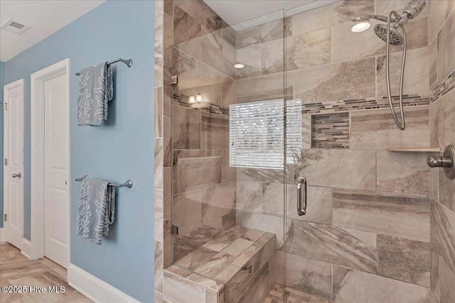 104 Old Club House Ln, Southern Pines, NC 28387 - full bathroom with a stall shower and visible vents