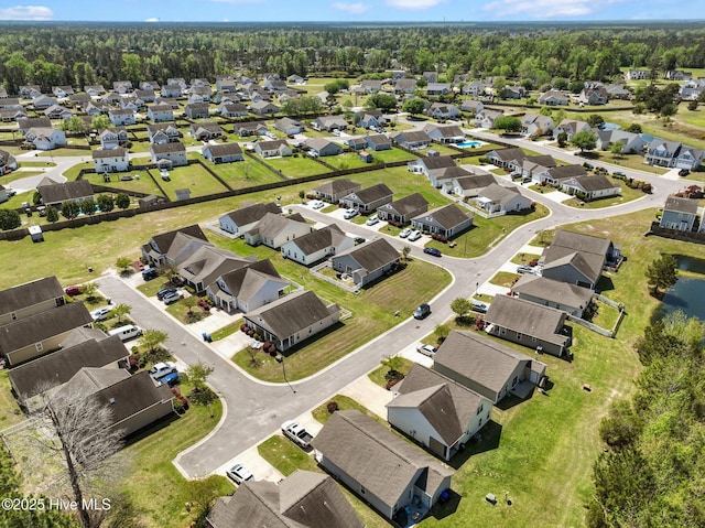 drone / aerial view featuring a residential view