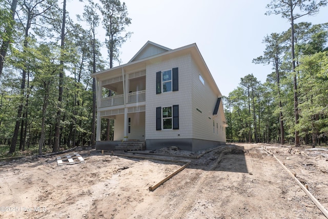 3359 Portside Dr SW, Supply, NC 28462 - view of front of home featuring a balcony and driveway