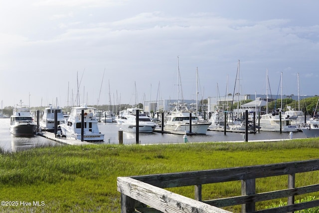 1044 Downrigger Trl, Southport, NC 28461 - dock featuring a water view and view of marina