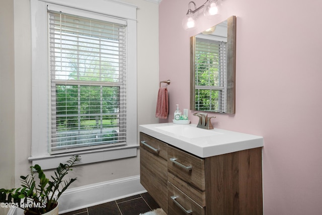 1508 Rhem Ave, New Bern, NC 28560 - bathroom with tile patterned flooring and vanity