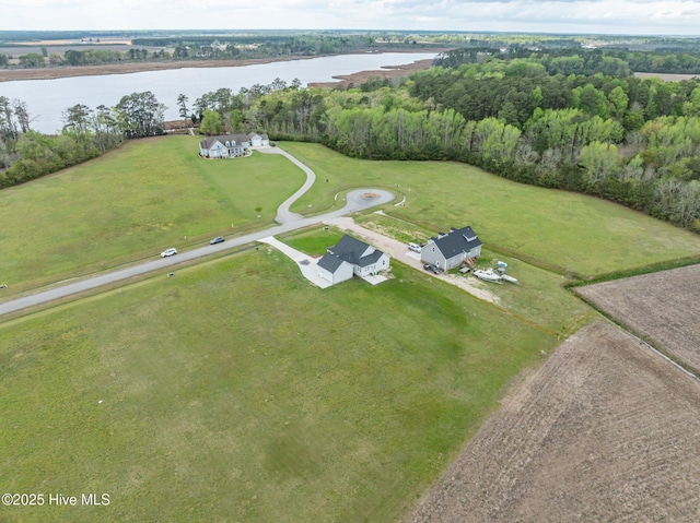 1004 Winfield Ln, Pinetown, NC 27865 - aerial view featuring a water view