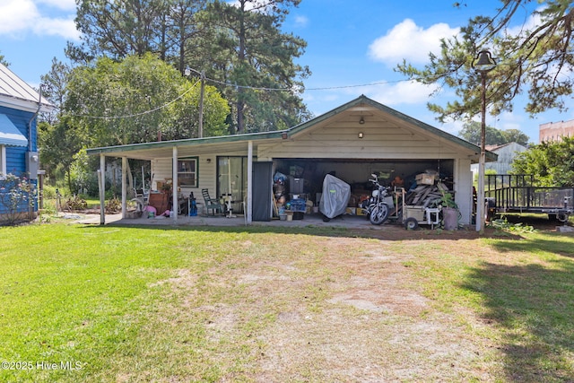 104 W Trent St, Trenton, NC 28585 - back of house featuring a lawn and a porch