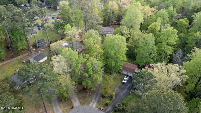 307 Little Rossie Rd, New Bern, NC 28560 - drone / aerial view with a forest view