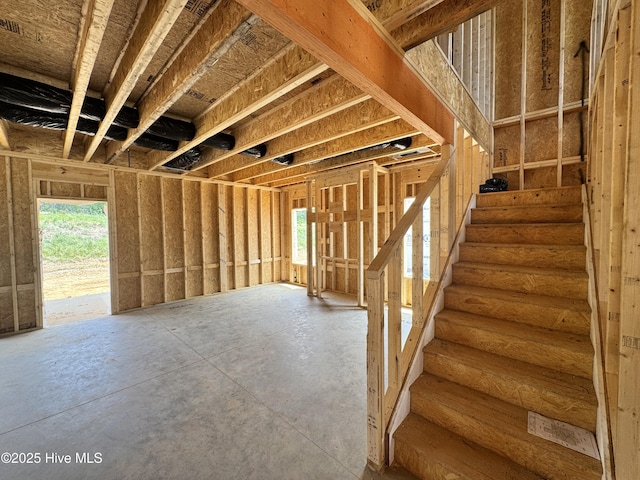 512 Grassy Gap Trl Unit 69, Aberdeen, NC 28315 - misc room featuring concrete flooring and stairs