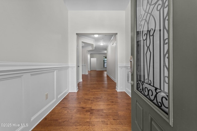 80 Whistling Straight Rd, Pinehurst, NC 28374 - foyer with dark wood-type flooring, wainscoting, and a decorative wall