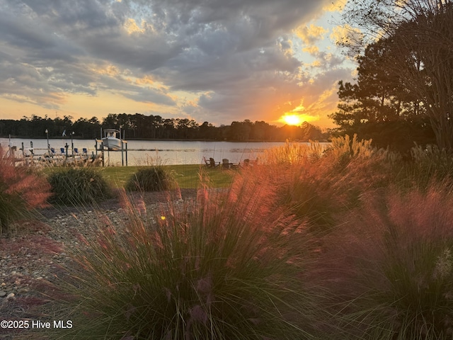 210 Sumter Ct, Havelock, NC 28532 - water view featuring a dock
