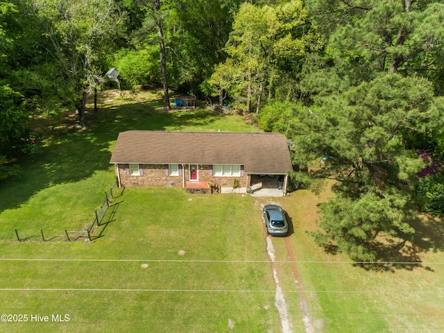 drone / aerial view