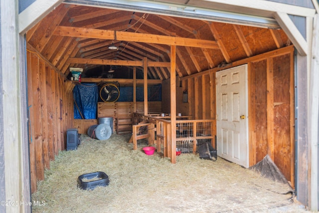 view of storage area