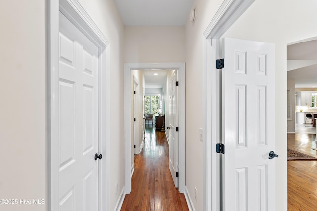 8819 Sawmill Creek Ln, Wilmington, NC 28411 - hall featuring wood-type flooring and baseboards