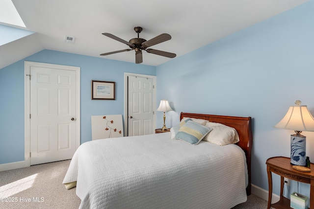 8819 Sawmill Creek Ln, Wilmington, NC 28411 - bedroom with carpet flooring, baseboards, and ceiling fan