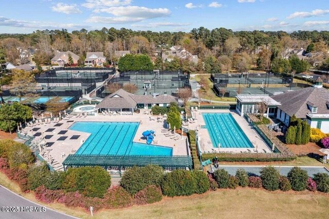 8819 Sawmill Creek Ln, Wilmington, NC 28411 - aerial view of a pool